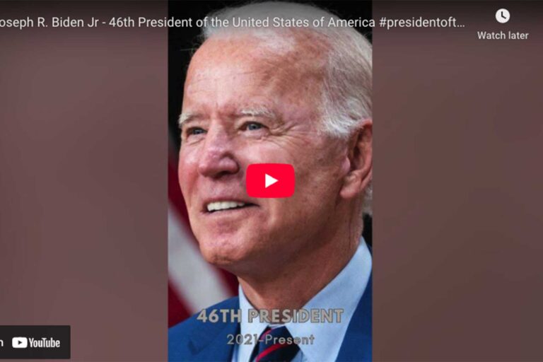 [VIDEO] Joseph R. Biden Jr - 46th President of the United States of America